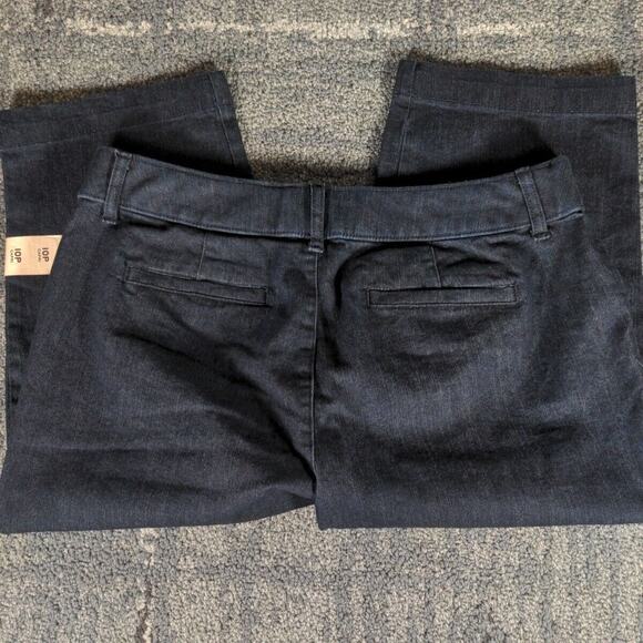 St Johns Bay Secretly Slender Denim Capri Jeans Mid Stretch Women 10P Slimming - Picture 2 of 9